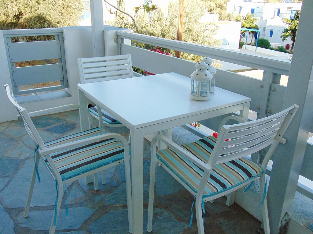 The sitting area at the balcony